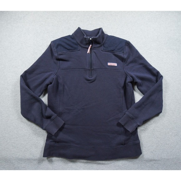 Vineyard Vines Tops - Vineyard Vines Sweatshirt Womens Small Blue 1/4 Zip Pullover Mock Neck Ladies
